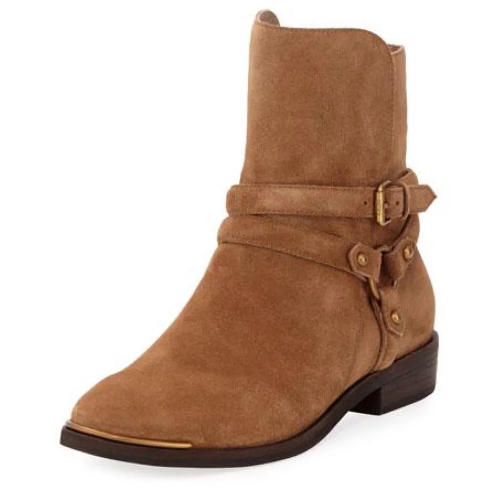 NEW | UGG Kelby Leather Suede Ankle Bootie Boots Brown Size 5.5